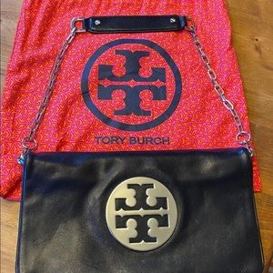 Tory Burch classic clutch or shoulder bag option